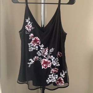 White House Black Market Embroidered Camisole